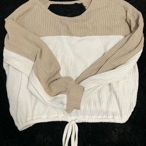 hollister sweater , open back